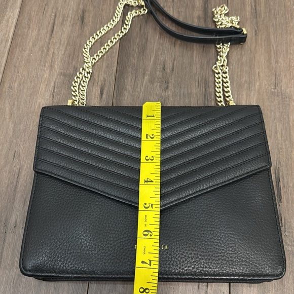 Ted Baker Kaila envelope  Black and Gold Quilted Crossbody Bag - Picture 10 of 11
